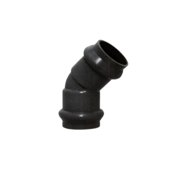 Pimtaş U-PVC 22,5° Geçme Muflu Dirsek F/F